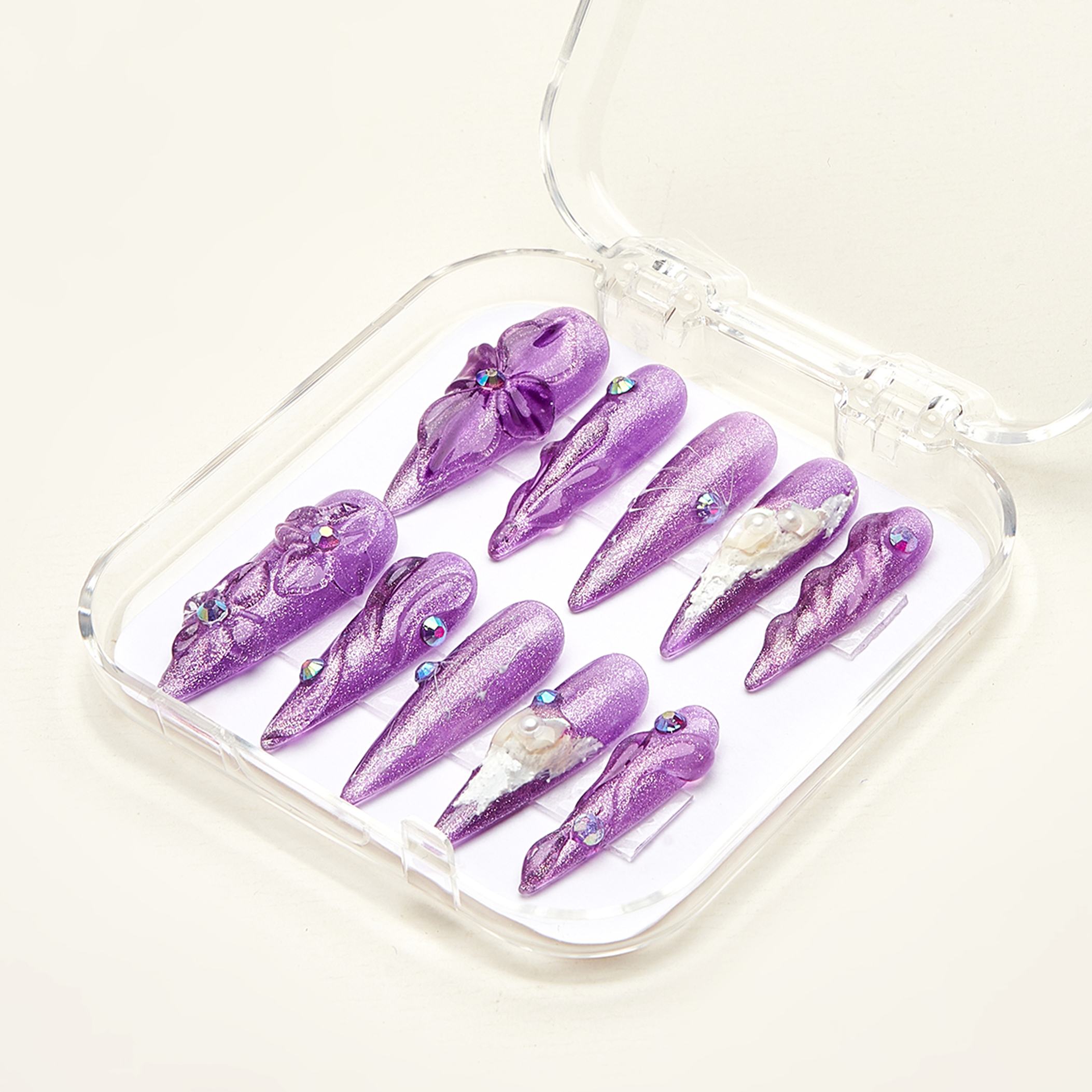 Trendy Purple Nailbox TR0903