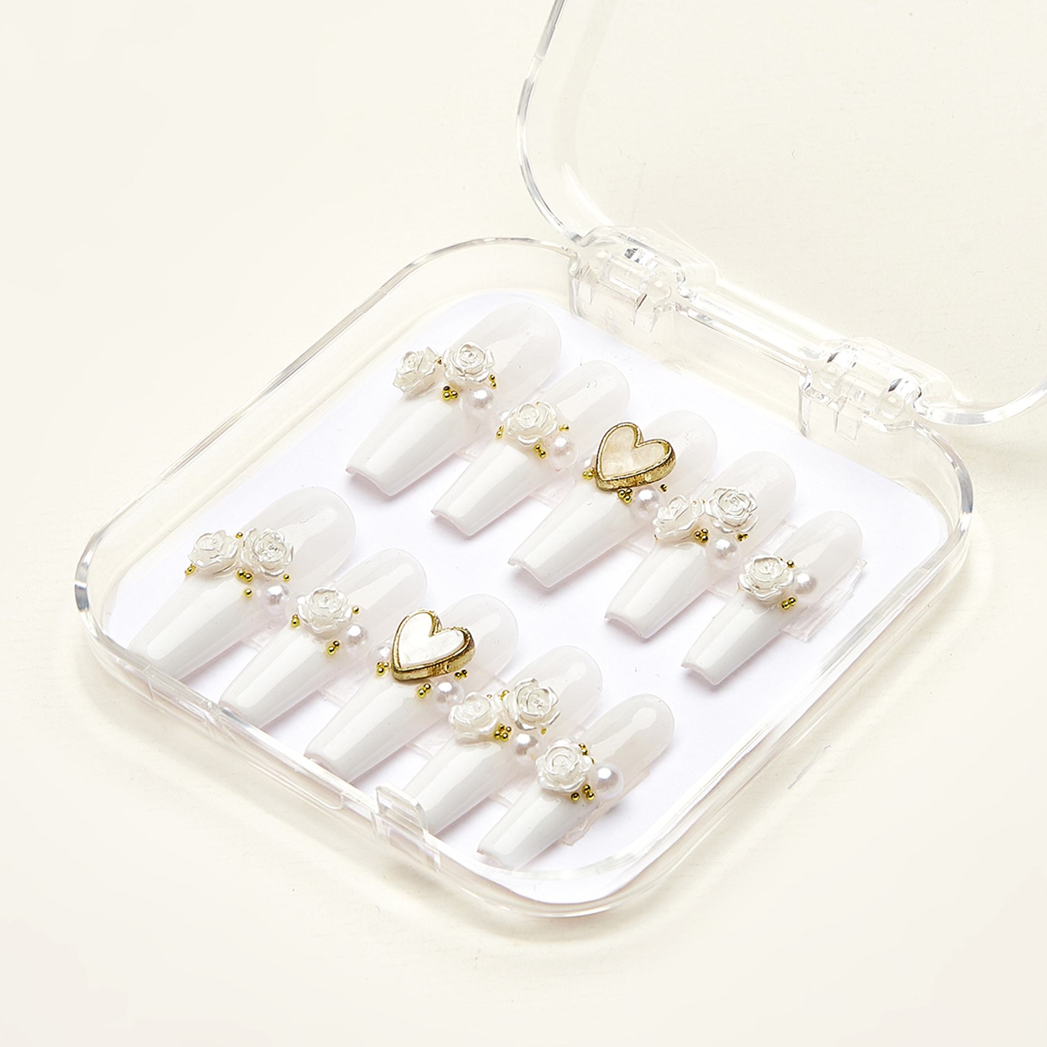 Shinny White Nailbox SH0921